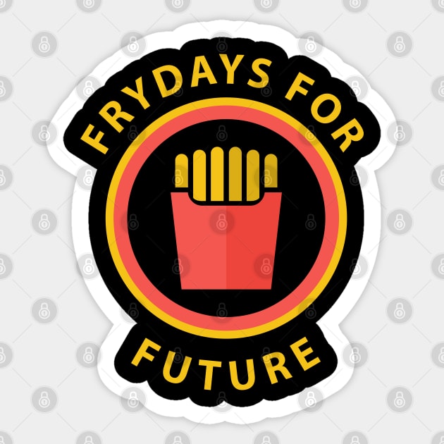 Frydays For Future | Sweet Potato Fries | French Fry Sticker by sheepmerch